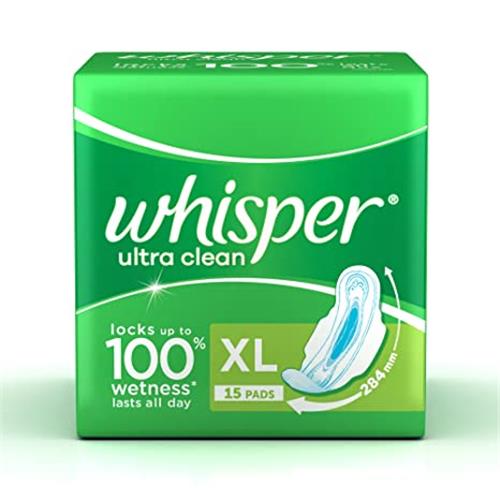 WHISPER ULTRA CLEAN XL 15PADS